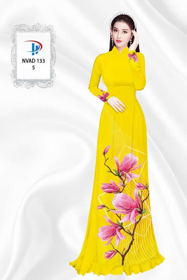 Vải Áo Dài Hoa In 3D AD NVAD133 62